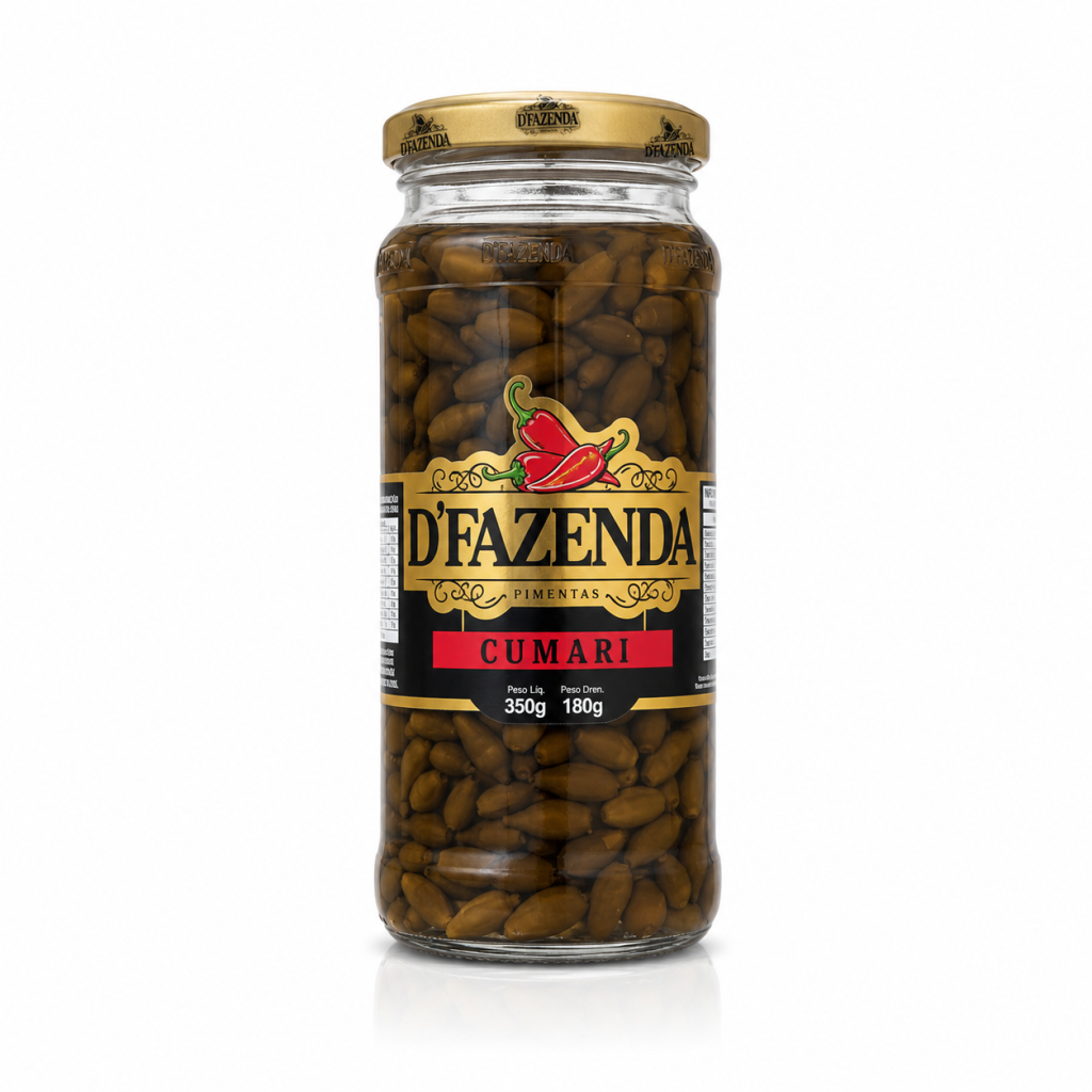 Pimenta Cumari em Conserva D'Fazenda 350g (180g drenado)