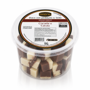 Doce em Pedaços com Leite Cocada e Cacau Tropical Minas Gerais 400g