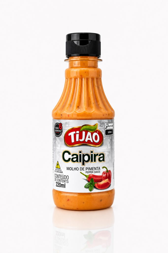 Molho de Pimenta Caipira TiJao 220ml