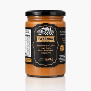 Fondant de Leite com Coco Sem Açúcar Fazenda de Minas 430g