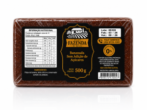 Bananada Sem Adição de Açúcares Doces Fazenda de Minas 500g