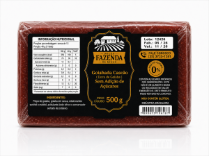 Goiabada Cascão Sem Adição de Açúcares Fazenda de Minas 500g (Bloco)