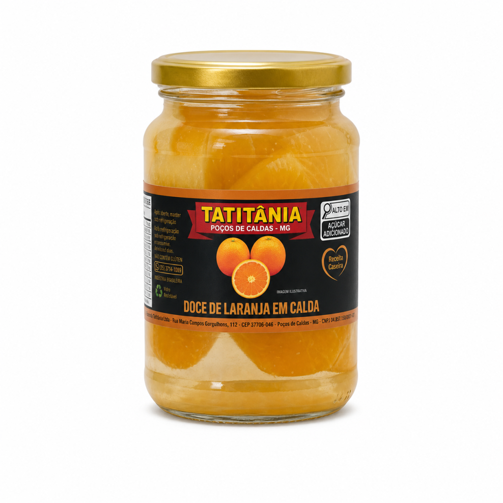 Doce de Laranja em Calda Tatitânia Poços de Caldas 600g