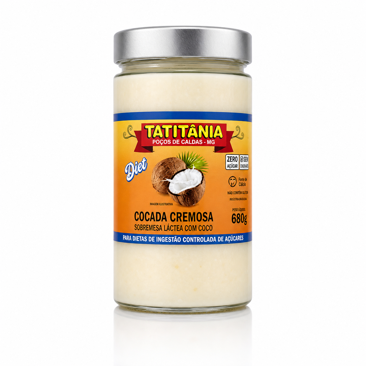 Cocada Cremosa Diet Tatitânia Poços de Caldas 380g