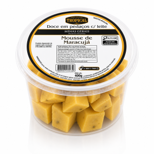 Doce em Pedaços com Leite Mousse de Maracujá Tropical Minas Gerais 400g