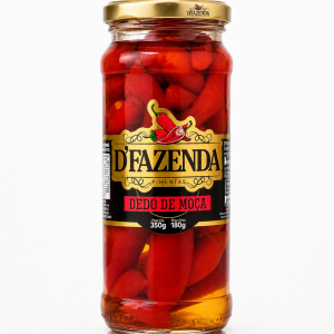 Pimenta Dedo de Moça em Conserva D'Fazenda 350g