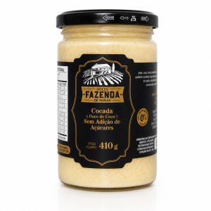 Cocada (Doce de Coco) Sem Adição de Açúcares Fazenda de Minas 410g