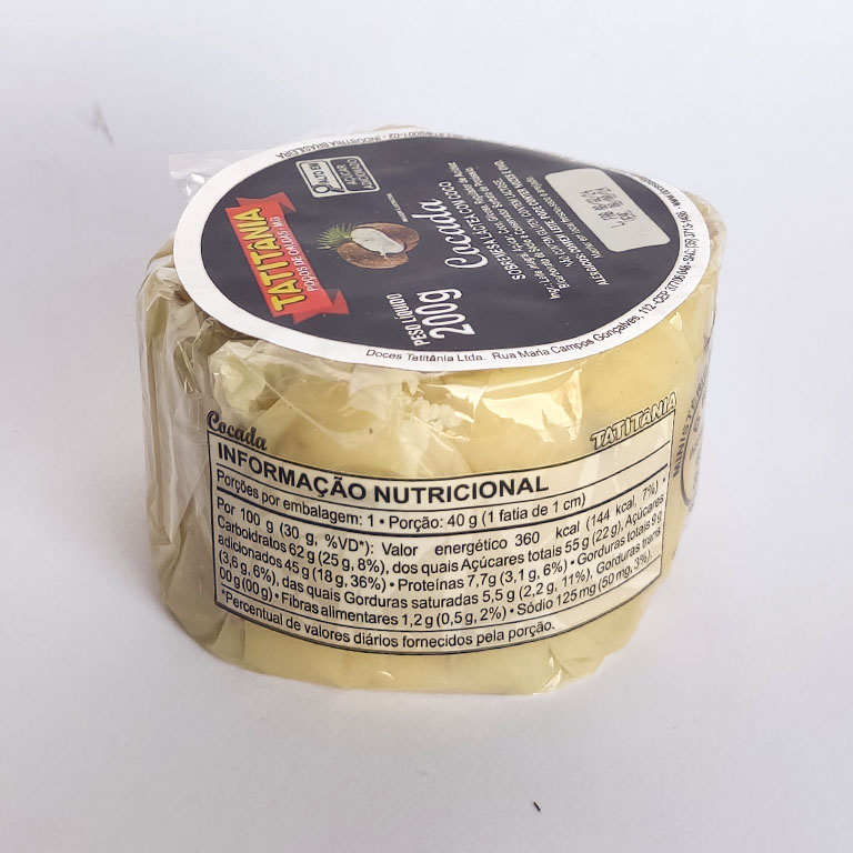 Cocada em barra Tatitânia 200g - Imagem 2