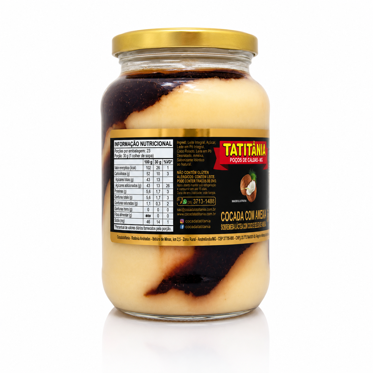 Cocada com Ameixa Tatitânia Poços de Caldas 680g - Imagem 2