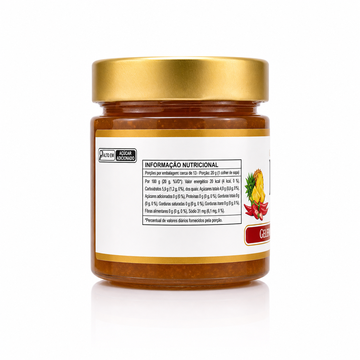 Bon Jelly Geleia de Abacaxi com Pimenta Tatitânia 300g - Imagem 3