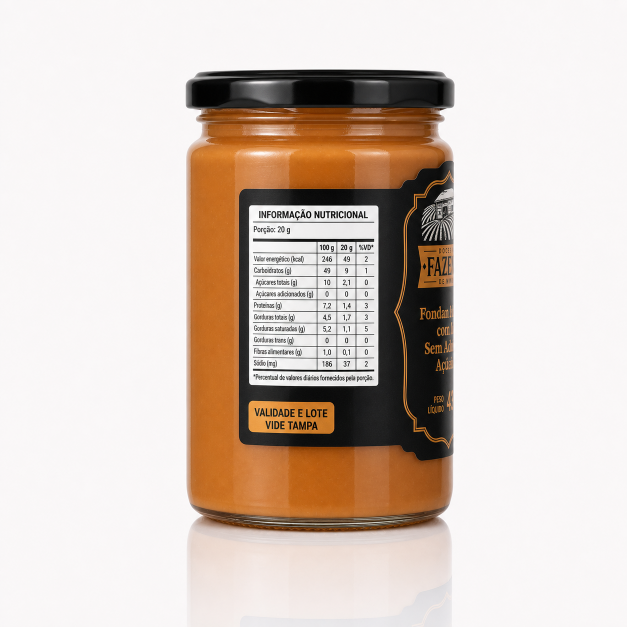 Fondant de Leite com Coco Sem Açúcar Fazenda de Minas 430g - Imagem 4
