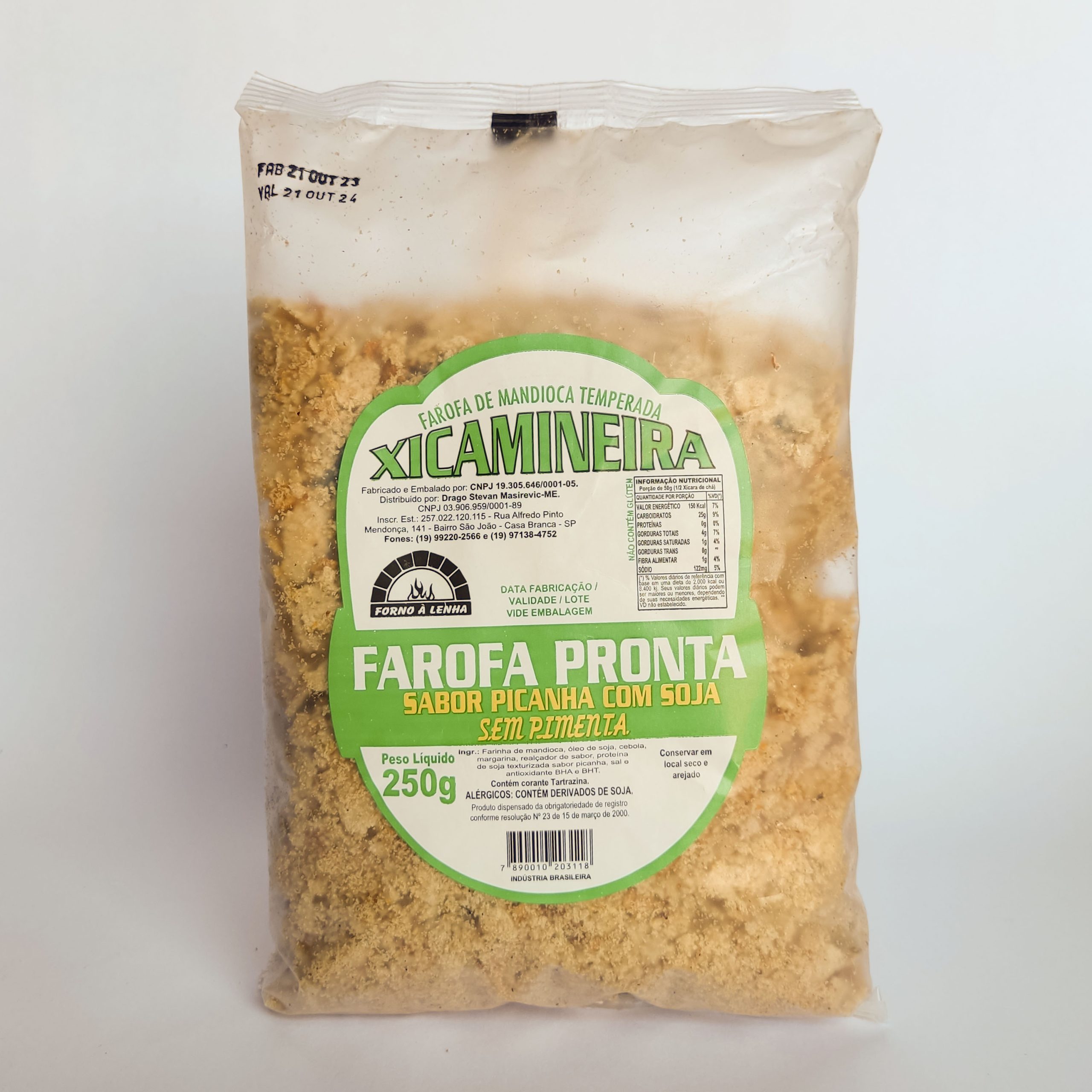 Farofa Xicamineira Picanha de soja s/pimenta 250g