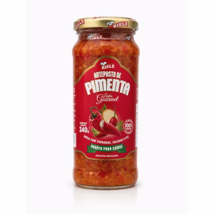 Antepasto de Pimenta Riele Linha Gourmet 340g - antepasto de pimenta artesanal gourmet