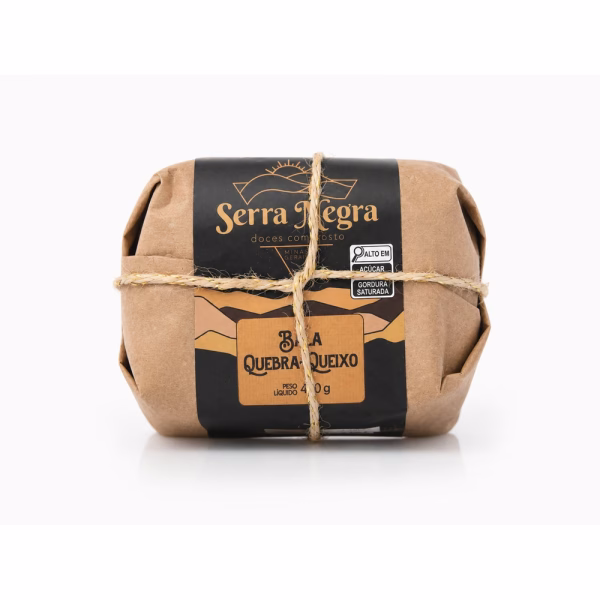 Bala Quebra-Queixo Serra Negra 400g - quebra-queixo artesanal coco Minas Gerais