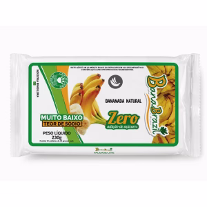 Bananada Natural BananaBrazil 230g - bananada natural zero açúcar artesanal pura