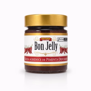 Bon Jelly Geleia Agridoce de Pimenta Defumada Tatitânia - geleia de pimenta defumada artesanal Minas Gerais
