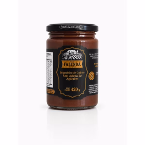 Brigadeiro de Colher Sem Adição de Açúcares Fazenda de Minas 420g - brigadeiro de colher sem açúcar artesanal Minas Gerais
