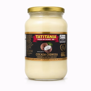 Cocada Cremosa Tatitânia (Sobremesa Láctea com Coco) - cocada cremosa artesanal Minas Gerais