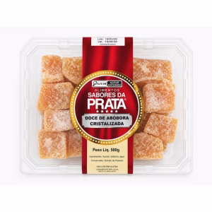 Doce de Abóbora Cristalizada Sabores da Prata 500g - doce de abóbora cristalizado artesanal