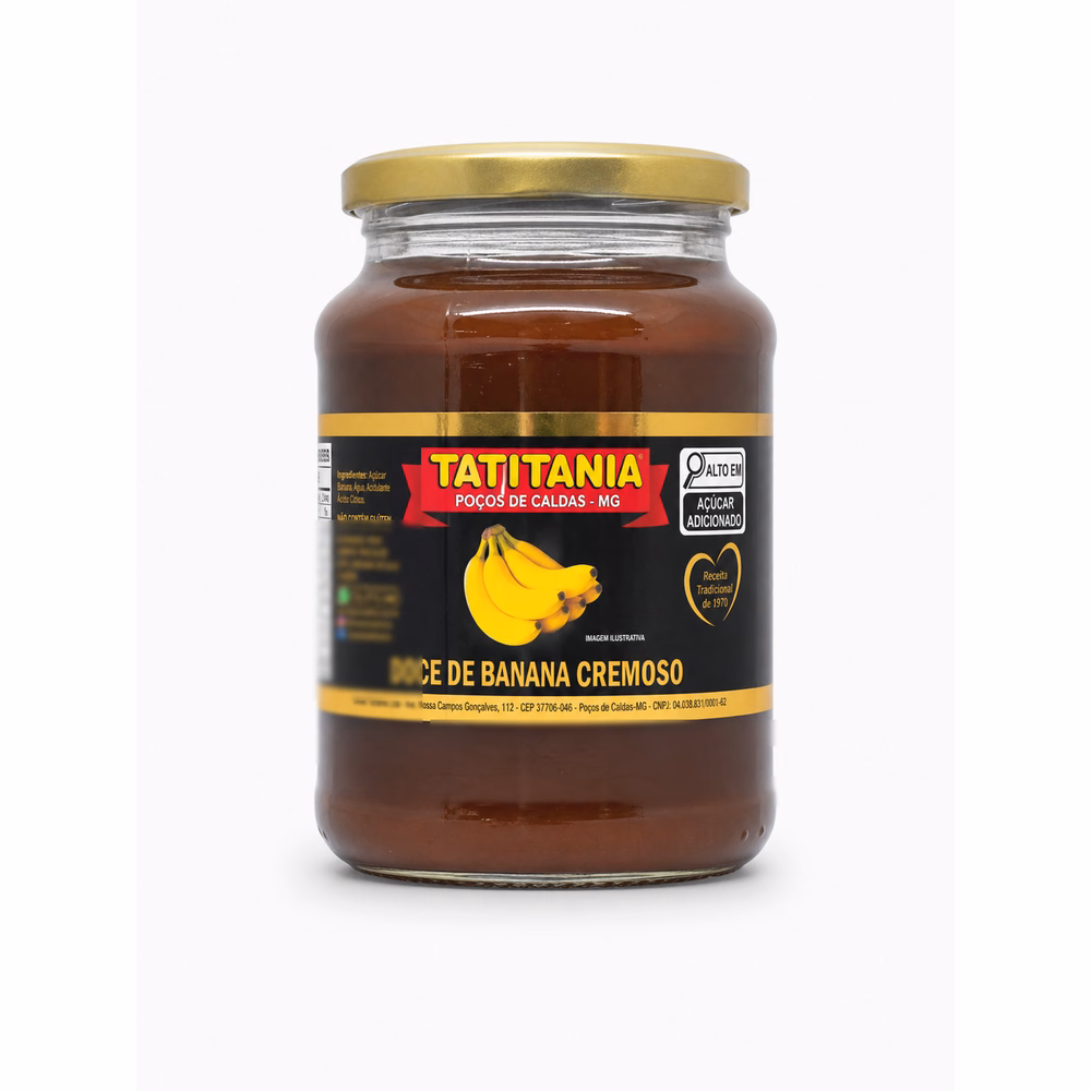 Doce de Banana Cremoso Tatitânia - doce de banana cremoso artesanal Minas Gerais