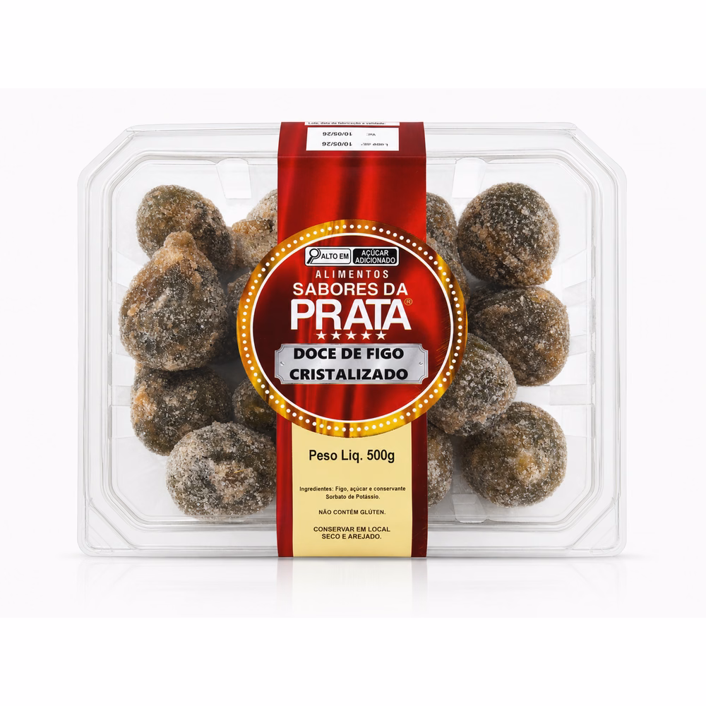 Doce de Figo Cristalizado Sabores da Prata 500g - doce de figo cristalizado artesanal