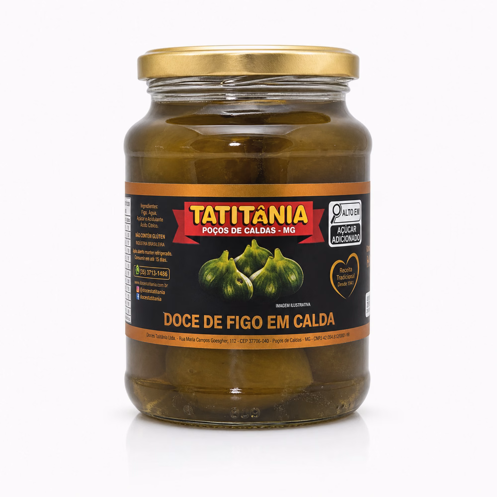 Doce de Figo em Calda Tatitânia - doce de figo em calda artesanal Minas Gerais