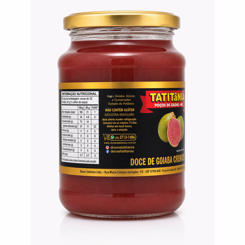 Doce de Goiaba Cremoso Tatitânia - doce de goiaba cremoso artesanal Minas Gerais - foto 2