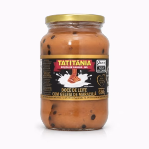 Doce de Leite com Geleia de Maracujá Tatitânia - doce de leite com maracujá artesanal Minas Gerais