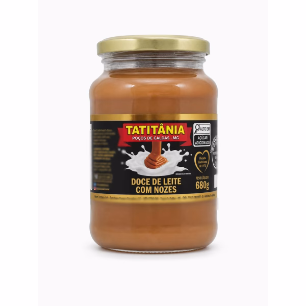 Doce de Leite com Nozes Tatitânia - doce de leite com nozes artesanal Minas Gerais