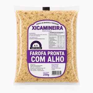 Farofa com Alho Xicamineira 250g - farofa com alho artesanal Minas Gerais
