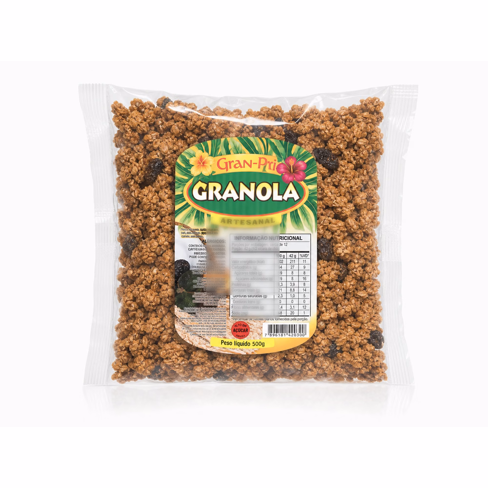 Granola Artesanal Gran-Pri 500g - granola artesanal tradicional 500g
