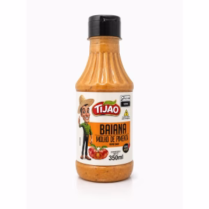 Molho de Pimenta Baiana TiJao 350ml - molho de pimenta baiana artesanal 350ml