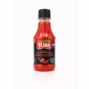 Molho de Pimenta Gourmet Malagueta TiJao 220ml - molho de pimenta malagueta gourmet artesanal 220ml