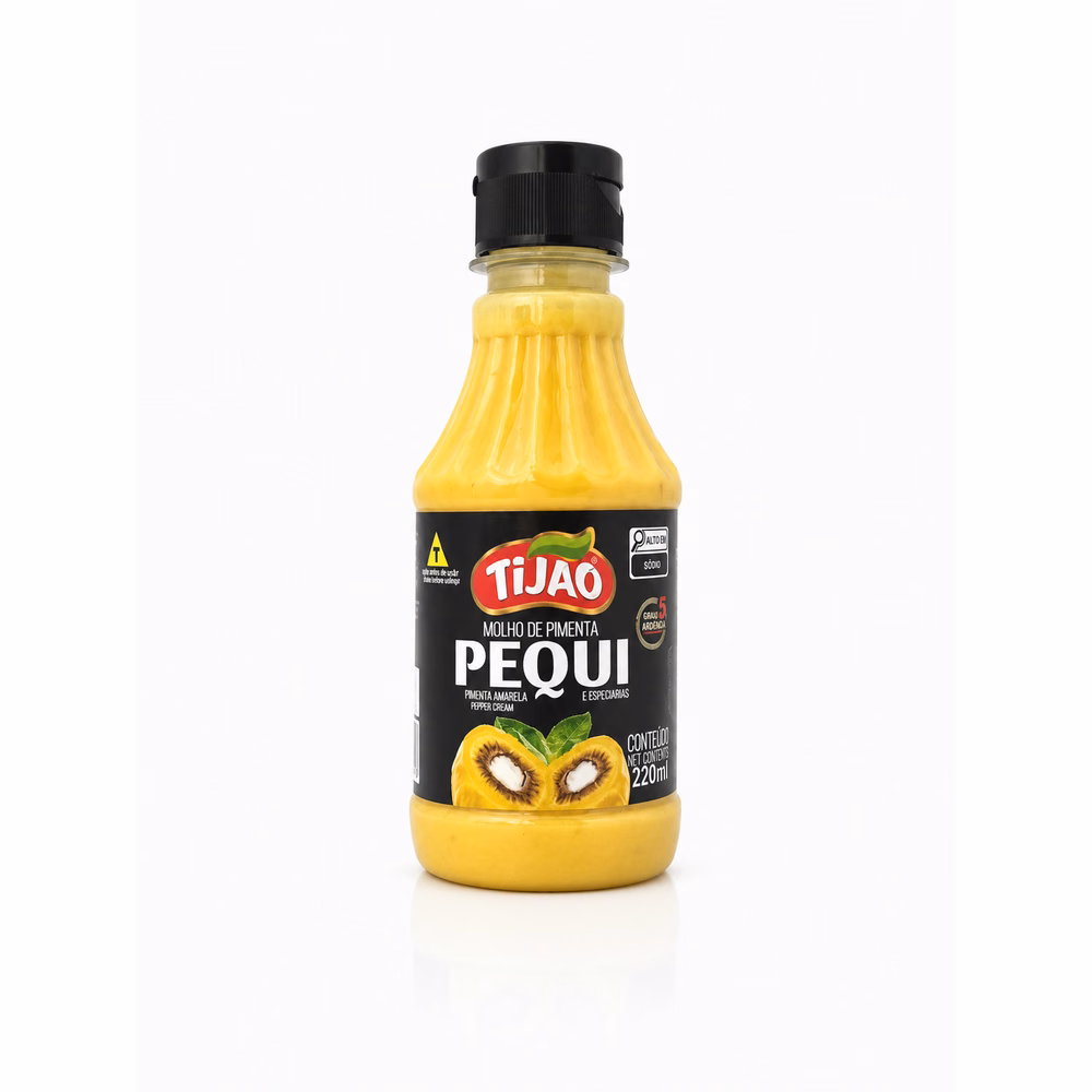 Molho de Pimenta Pequi TiJao Pepper Cream 220ml - molho de pimenta pequi artesanal Cerrado mineiro