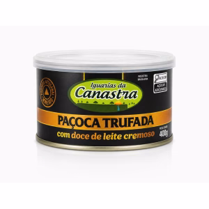 Paçoca Trufada com Doce de Leite Cremoso Iguarias da Canastra 400g - paçoca trufada doce de leite artesanal Minas Gerais
