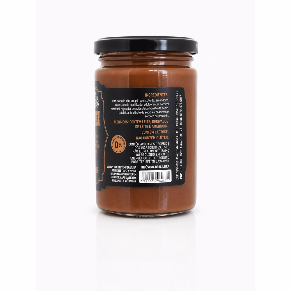 Pé de Moça (Doce de Amendoim) Sem Adição de Açúcares Fazenda de Minas 430g - pé de moça sem açúcar artesanal - foto 4